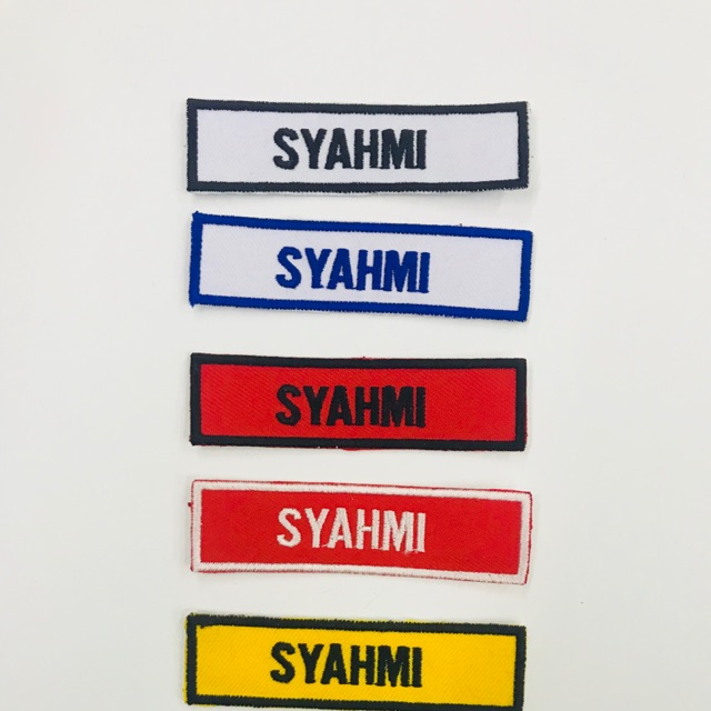 Name Tag Sulam ( 4 pcs setiap set ) @ 7 days | Shopee Malaysia
