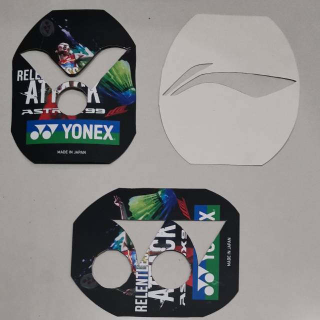 Badminton Stencil Logo Print Shopee Malaysia