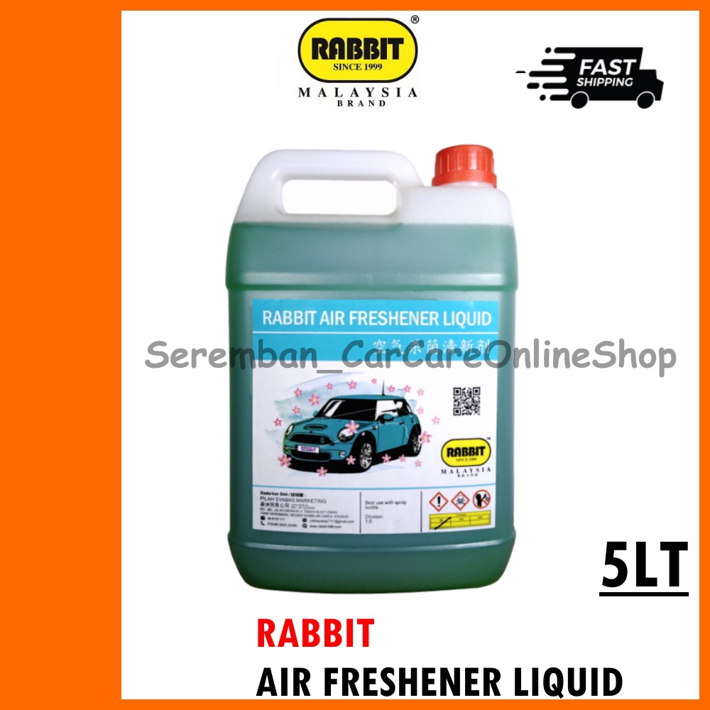 RABBIT AIR FRESHENER LIQUID 5Lt pewangi kereta / Car Perfume Air Freshener 5L / Air
