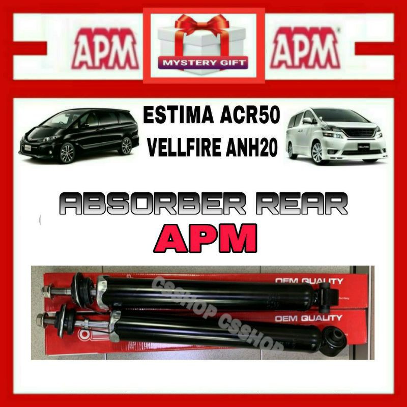 CS APM TOYOTA ESTIMA ACR50 ( 06-2019 ) , VELLFIRE ANH20 (08-2014 ...