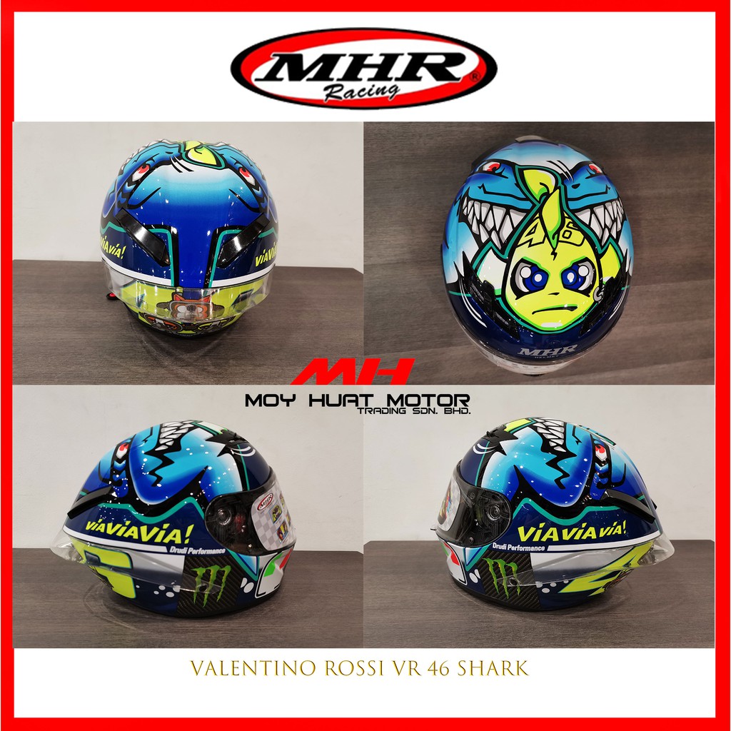 Rossi 2024 shark helmet