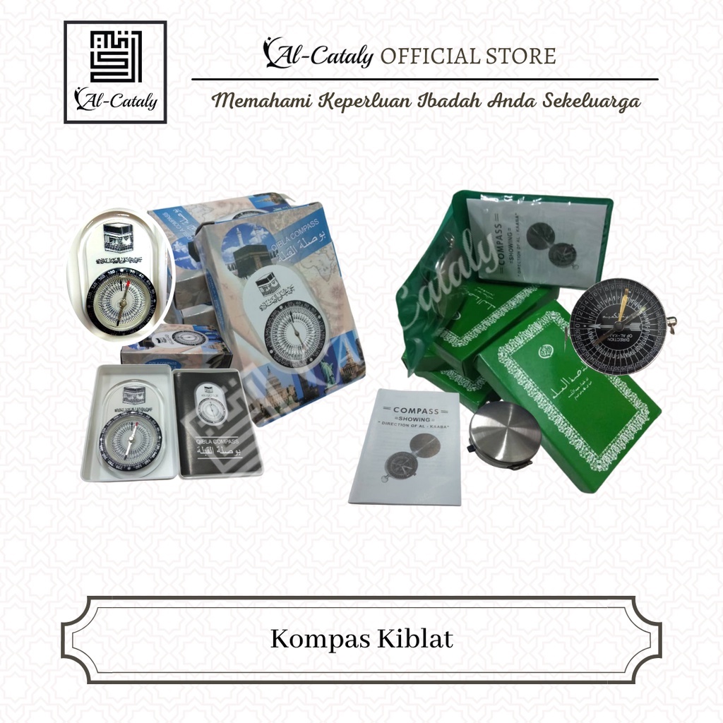 AlCataly Kompas Kiblat Haji Umrah Travel Compass qiblat Penunjuk Arah