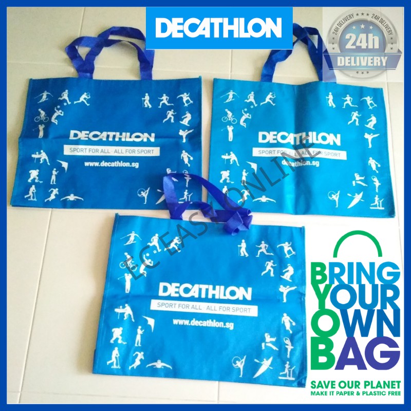 Decathlon Carrier Bag Cute Lady Foldable Recycle Bag EcoFriendly