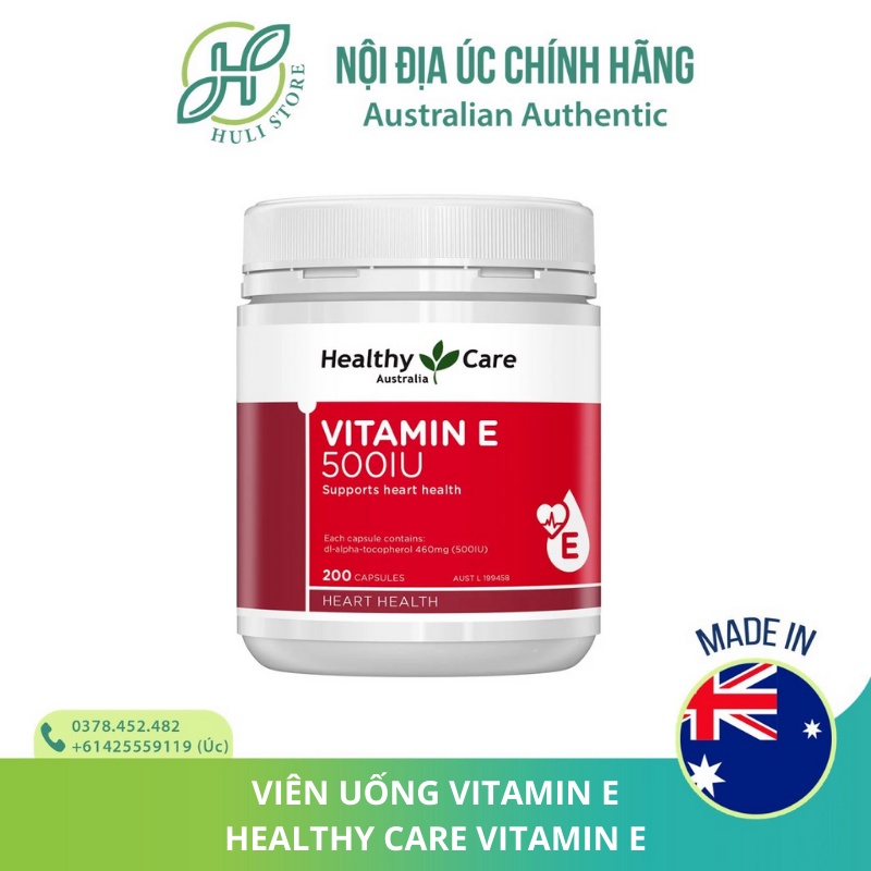 [01 / 24] Healthy Care Vitamin E oral tablet 500IU 200 tablets Shopee