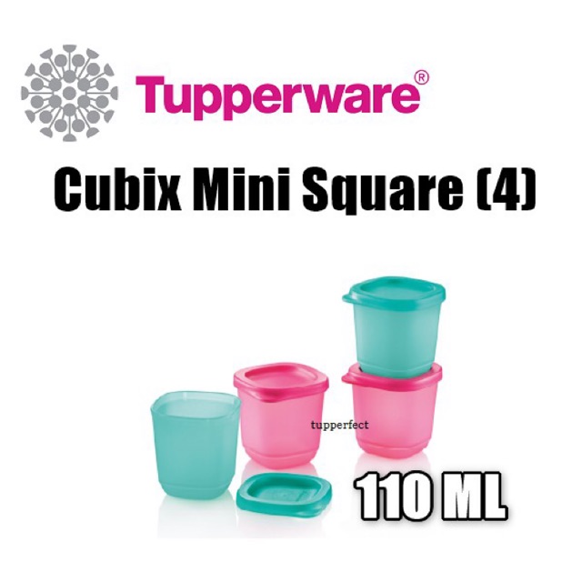 Tupperware Cubix Mini Square 110 ml (Set of 6)