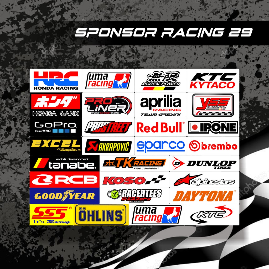 Sponsor Racing Stickers Contents of 29 - Sponsor Stickers / Motorcycle ...