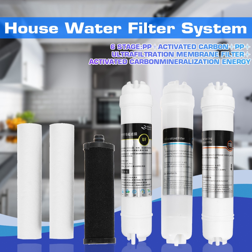 Home 6Stage UF Water Filter System Replacement Kitchen Purifier Water