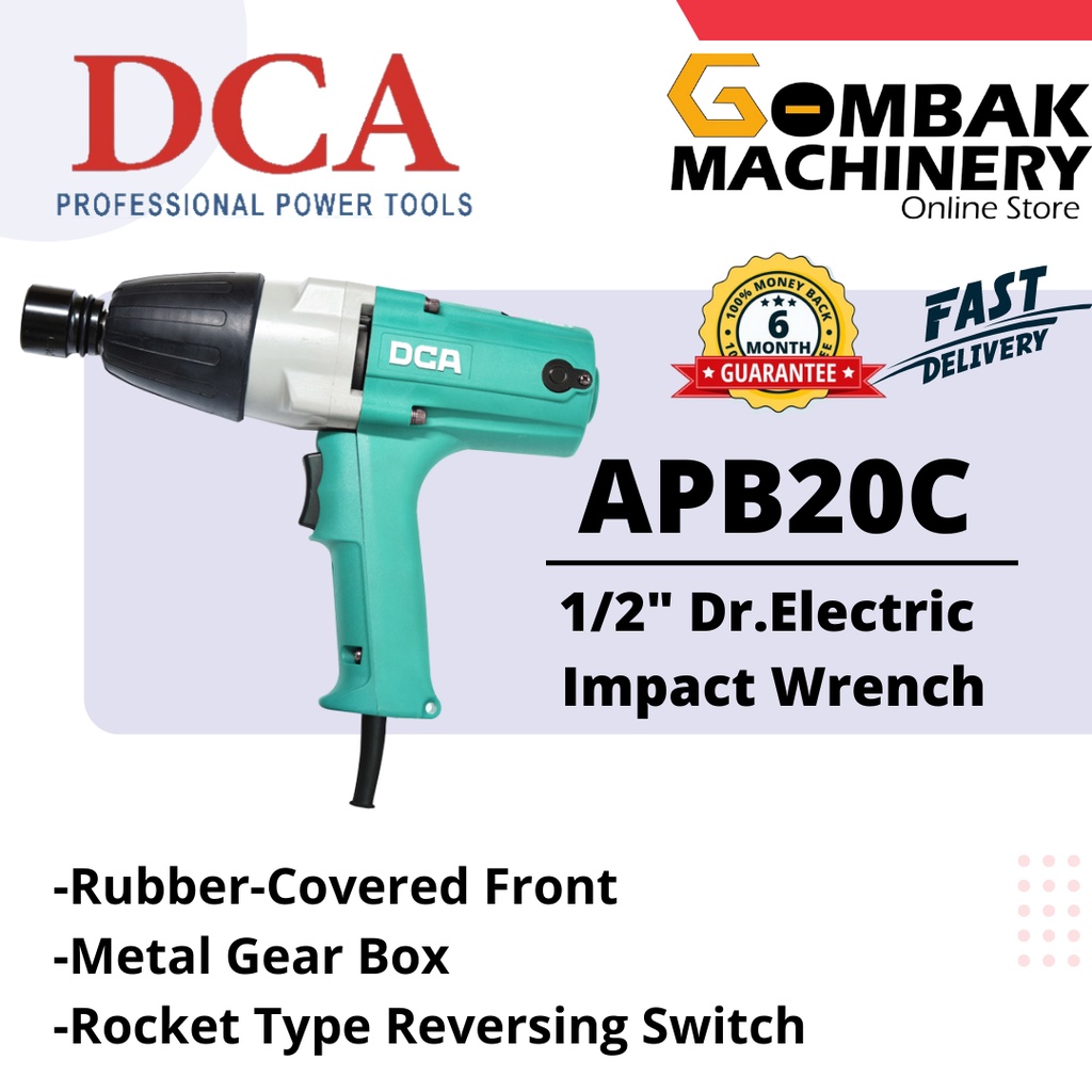 DCA APB20C 340W 1/2" Dr. Electric Impact Wrench 6 Months Warranty