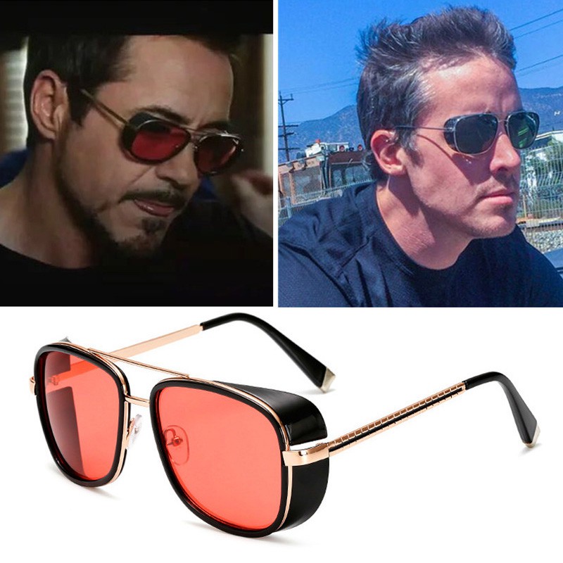 Iron Man 3 Matsuda TONY Stark Sunglasses Men Rossi Coating Retro