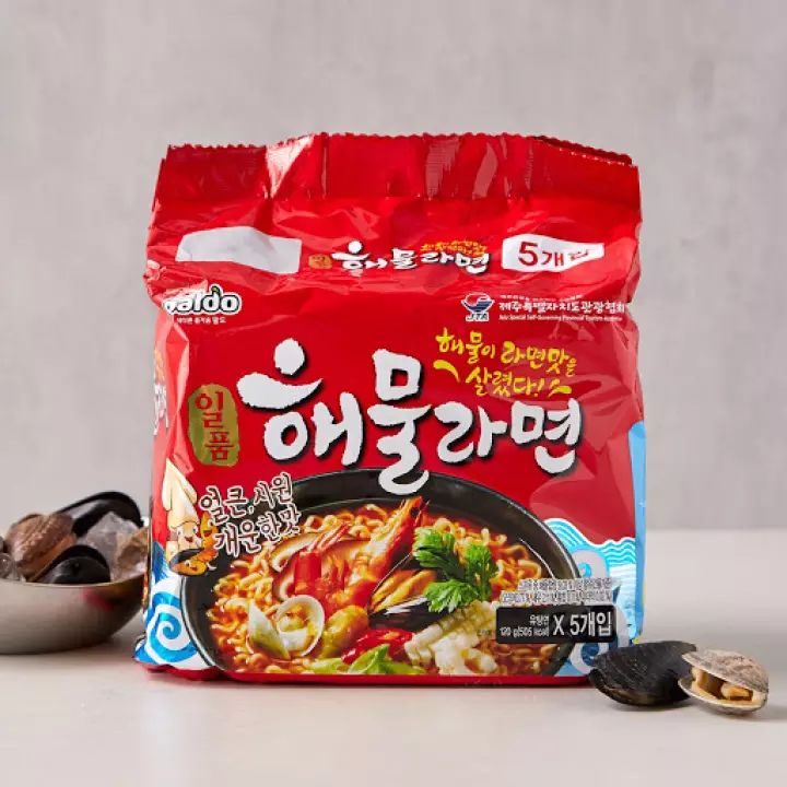 Domestic Paldo Seafood Haemul Ramyun 120g x 5Packs | Shopee Malaysia