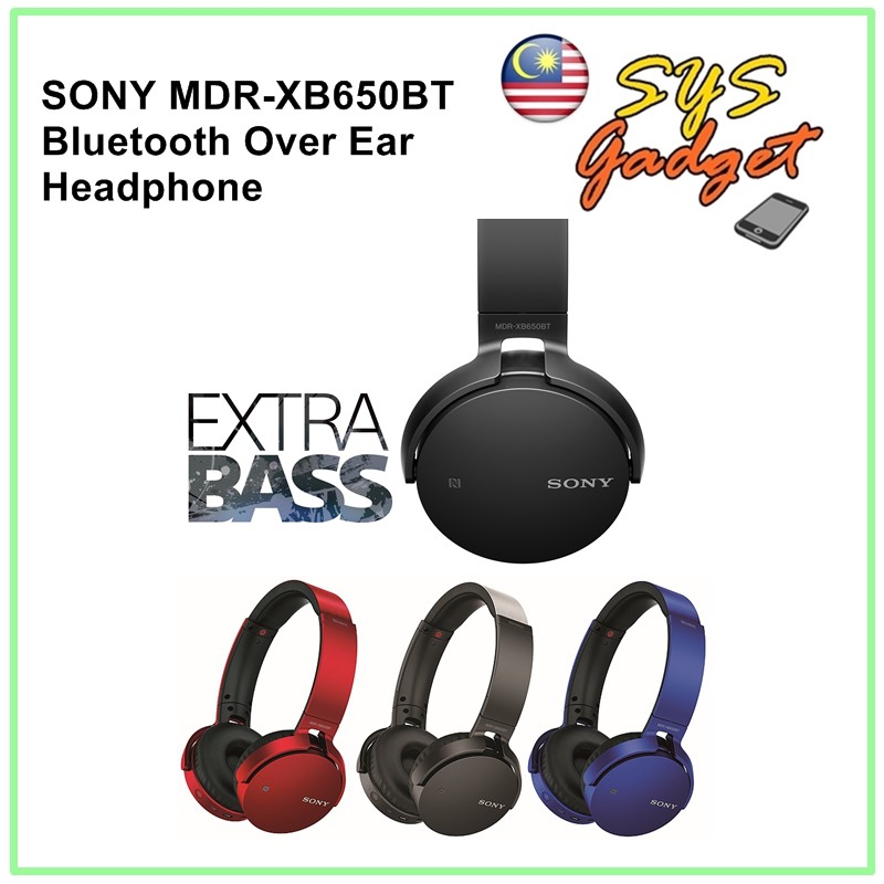 STRONG BASS Sony MDR XB650BT Extra Bass Bluetooth Wireless Stereo Headphones LOCAL SELLER Shopee Malaysia