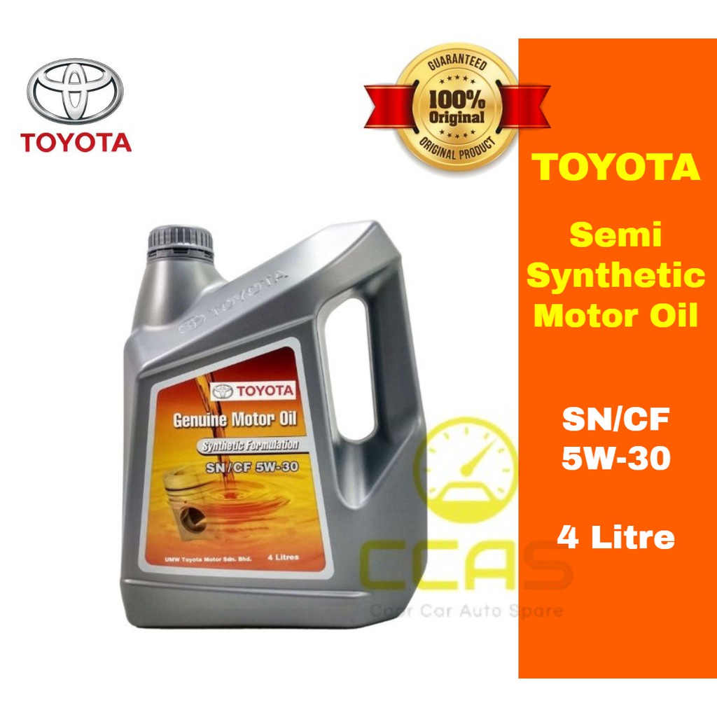 100% ORIGINAL Toyota Genuine Motor Engine Oil 4Litres - 5W-30 5W30 4L ...