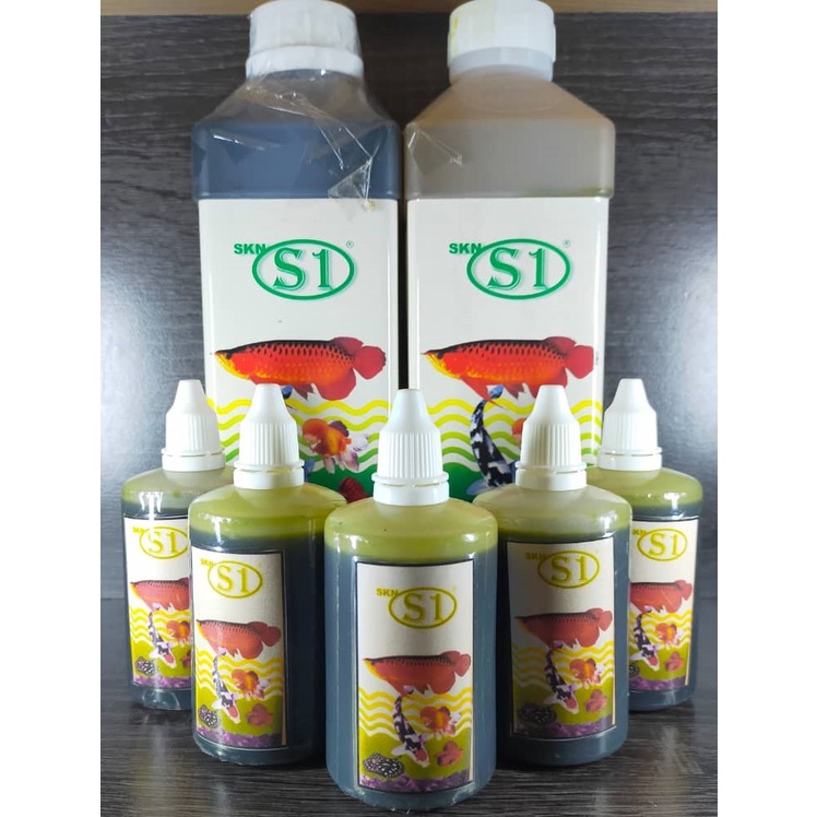 Sakana S1 Green Solution 100ml Repack 1l Ubat Ikan Betta Arowana