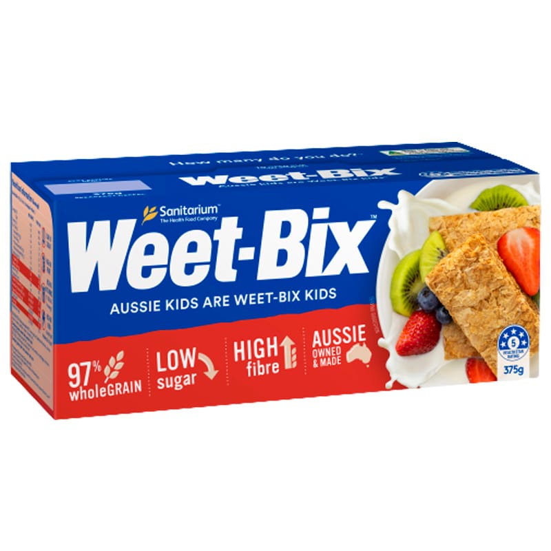 Sanitarium Weet-Bix Whole Grain, Low Sugar, High Fiber & Iron ...