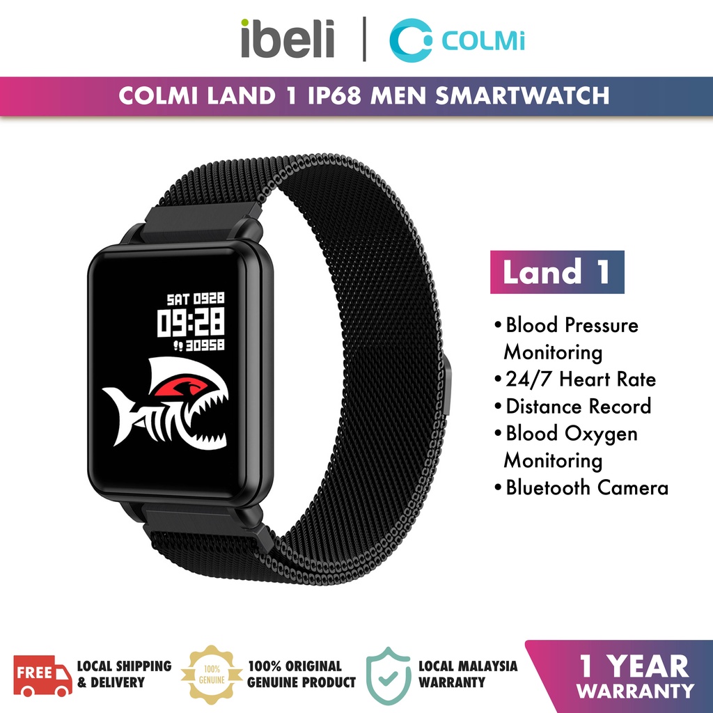 COLMI Land 1 Full touch screen Smart watch IP68 waterproof