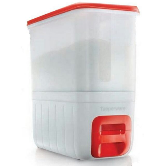 Tupperware Rice Smart Dispenser Red 10kg | Shopee Malaysia