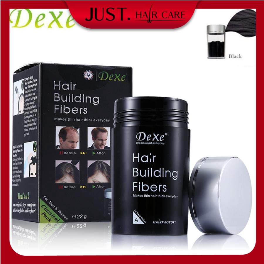 Dexe Black Color Original Hair Building Fiber with 100ml Shopee Malaysia