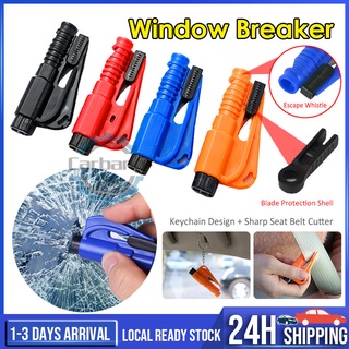 3 In 1 Emergency Hammer Car Window Breaker With Key Chain Mini Safety  Hammer Car Rescue Escape Tools