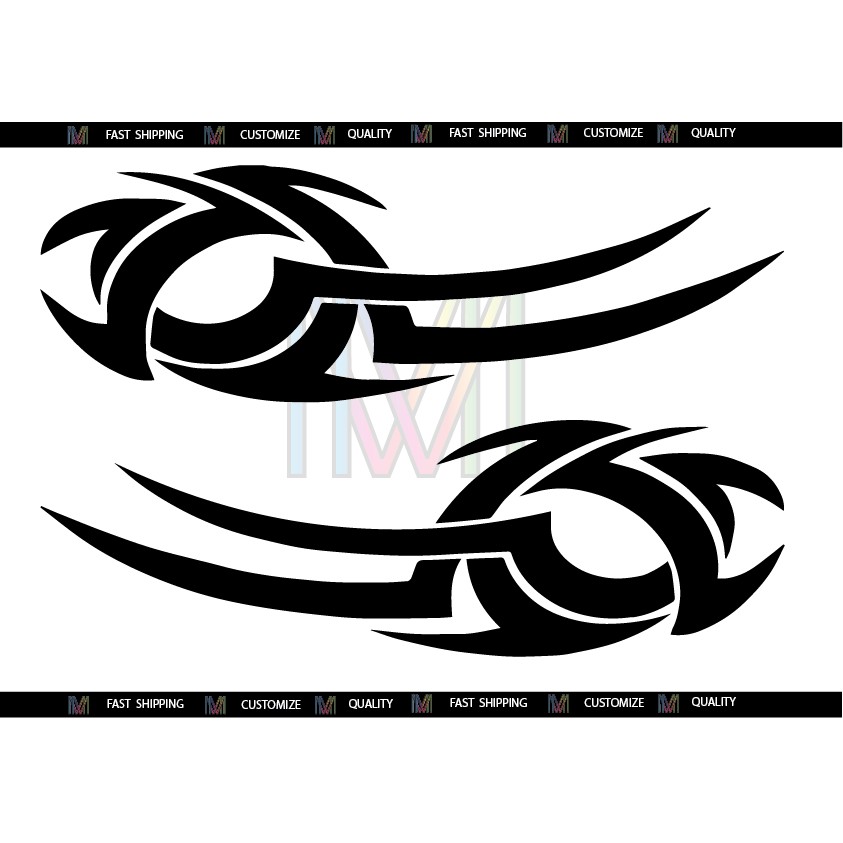 tribal car sticker design Shopee Malaysia