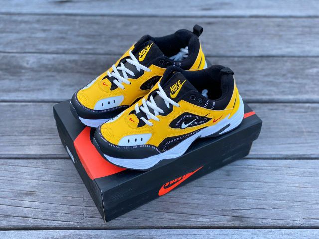 Nike tekno black yellow best sale