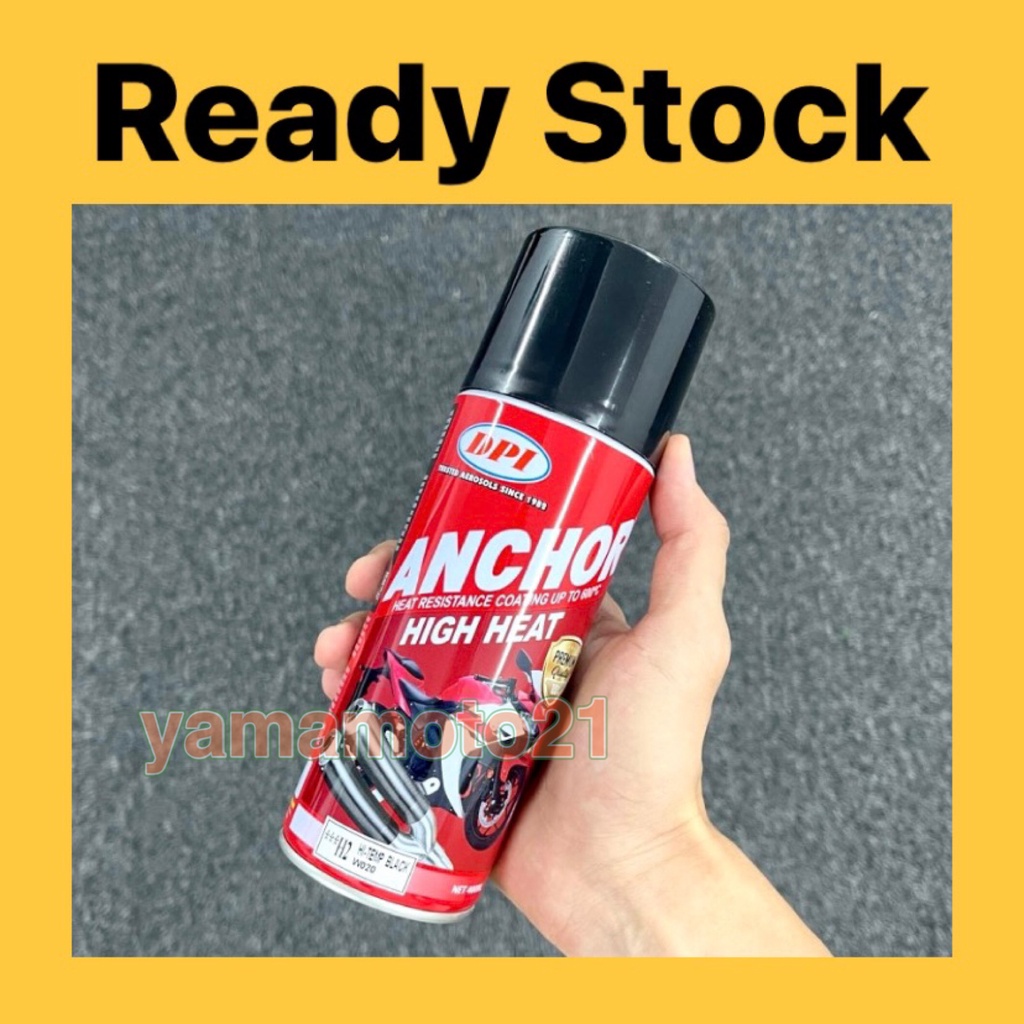 High Temperature Matt Black Anchor H2 Spray Exhaust Ekzos Hi Temp 600c