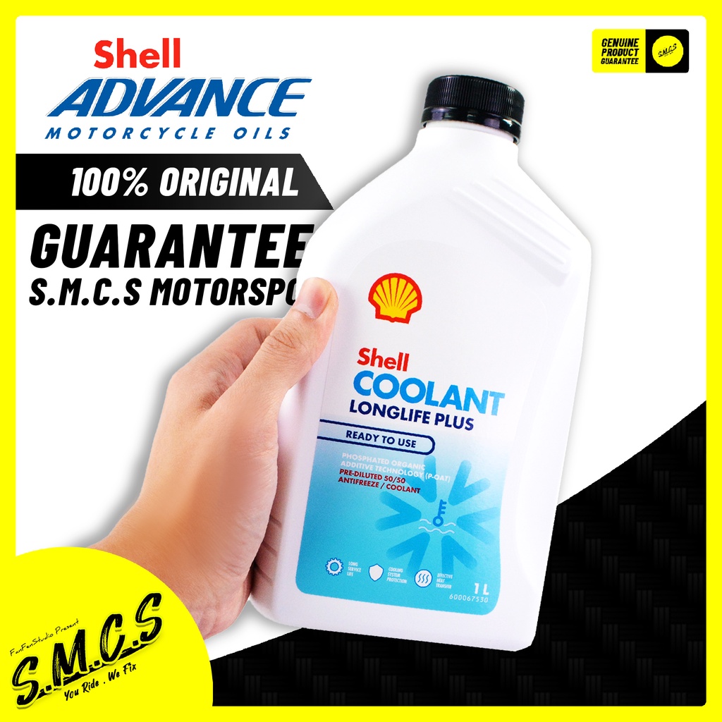 SHELL COOLANT LONGLIFE PLUS (1L) Antifreeze READY TO USE PENYEJUK MOTOR ...