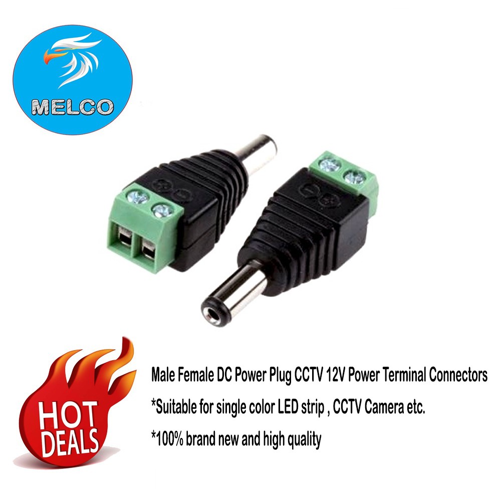 DC Pin Plug Connector With Screw Type ( Green Colour) | Shopee Malaysia