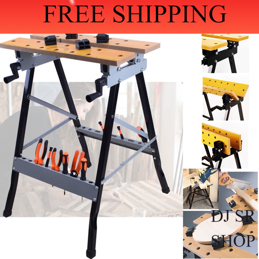 (upgrade) Portable Multi-functional home Folding Foldable Work Bench ...