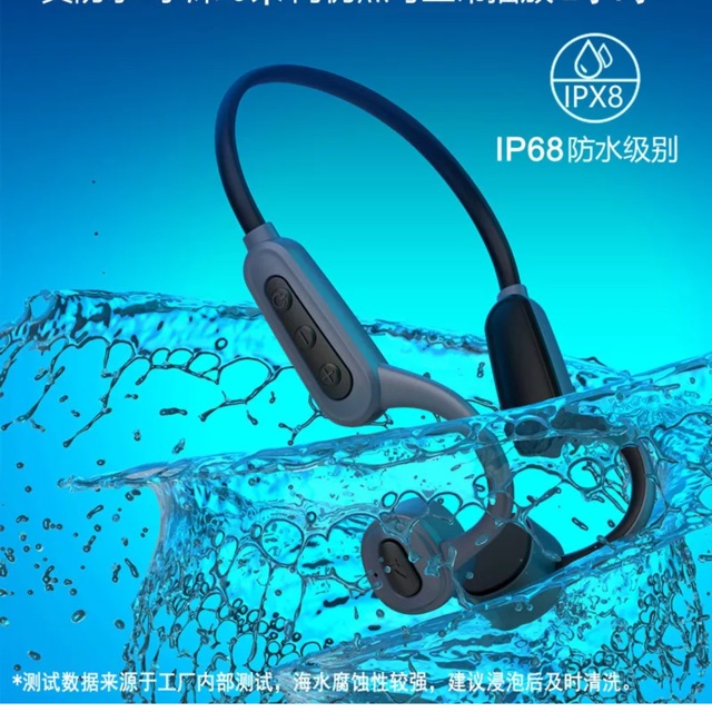 K8 IPX8 Waterproof Swimming Headphones Bone Conduction Bluetooth