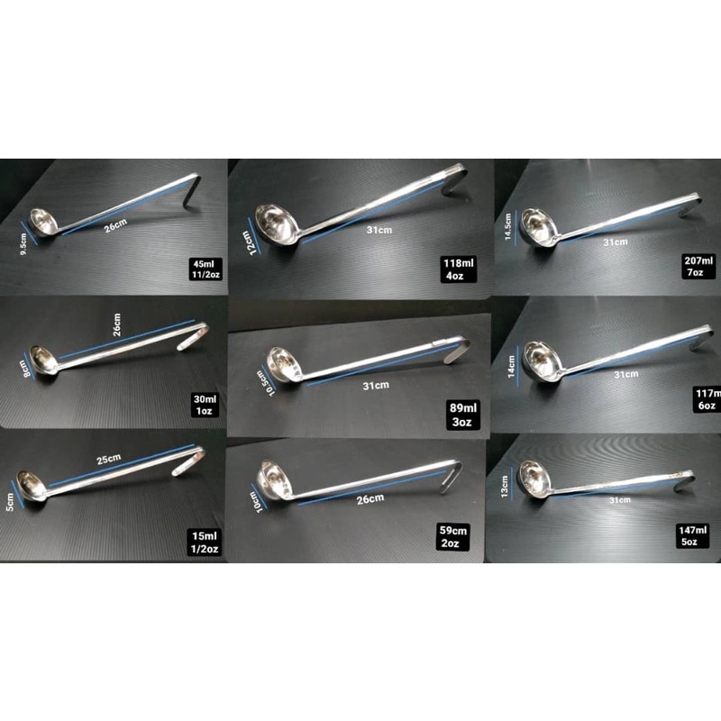 Measurement Soup Ladle / Sugar Ladle / Ladle Shopee Malaysia