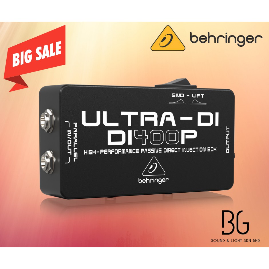 Behringer di400p High-Performance Passive DI-Box | Shopee Malaysia