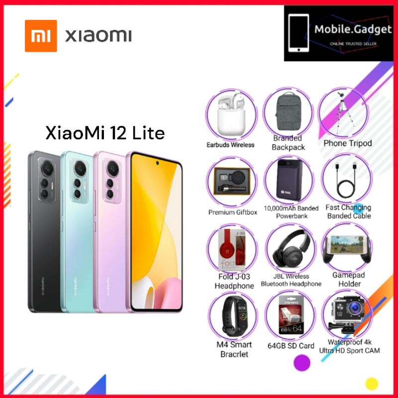 Xiaomi Mi 12 Lite | 8GB RAM 256GB ROM / 128GB ROM | Shopee Malaysia