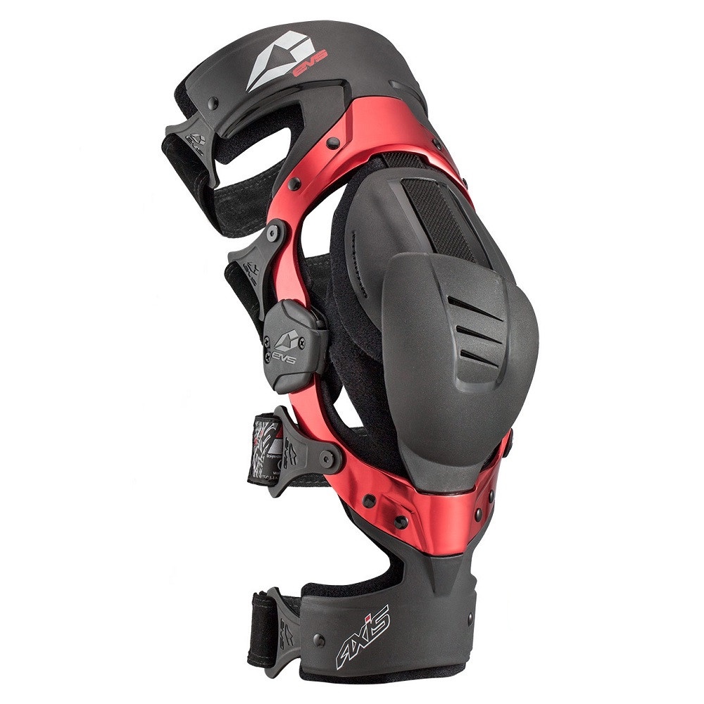 EVS WEB / AXIS SERIES AXIS SPORT KNEE BRACE (PAIR) BLACK RED