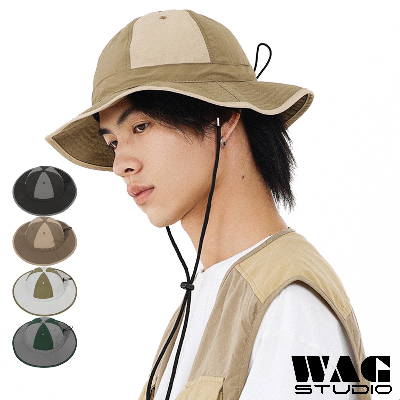 WAG Hat | Ready Stock Patchwork Quick Dry Bucket Hat Man Women Outdoor ...