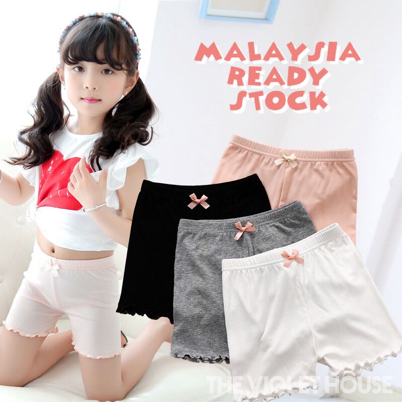 Girls Safety Pants Malaysia Ready Stock Young Teenagers Soft Inner Pants  Short Leggings Kids Underwear Budak