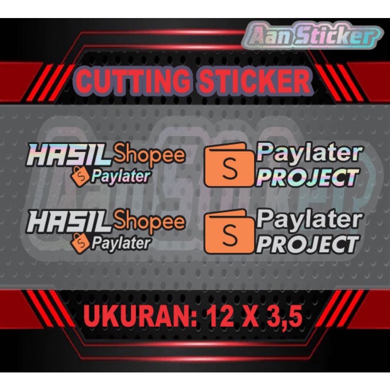 Shopee s paylater stickers, paylater project stickers cutting stickers ...