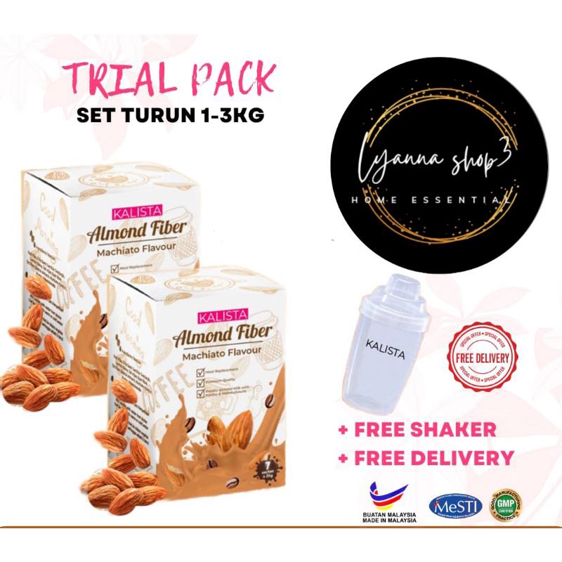 kalista Almond Fiber (Flavour Machiato) Shopee Malaysia