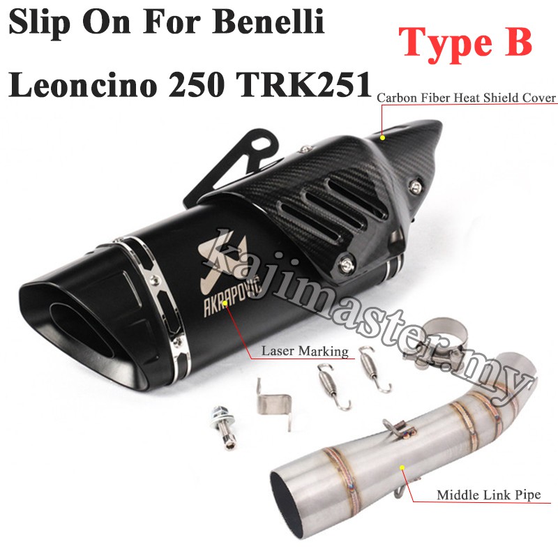 Benelli leoncino 250 exhaust sales