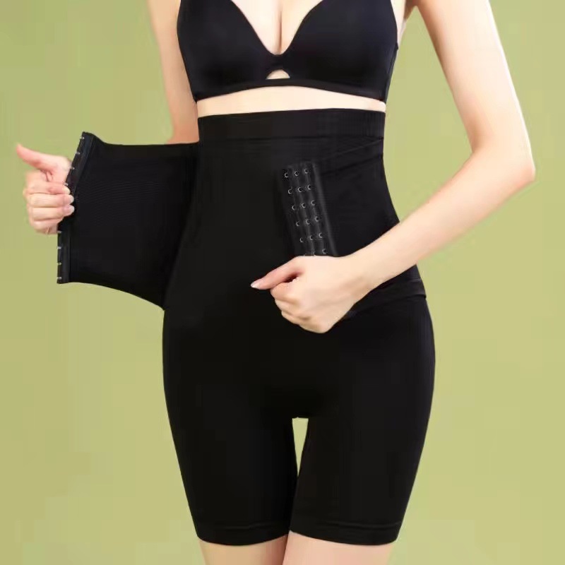 Double Breasted High Waist Abdomen Tucking Underwear Womens Hip Lifting Body Shaping Belly 2179