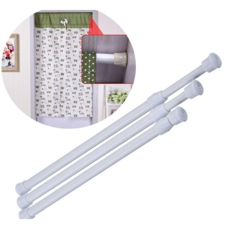 Winners Telescopic Curtain Rods Free Punching Curtain Poles Rod ...