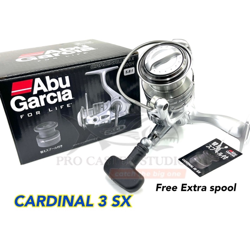 Abu Garcia Cardinal III SX2500H Spinning Fishing Reel Extra Spool