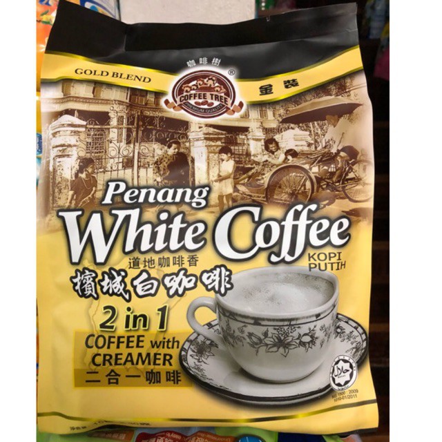 Coffee Tree Penang White Coffee 2 in 1 Coffee with Creamer (30g x 15's ...