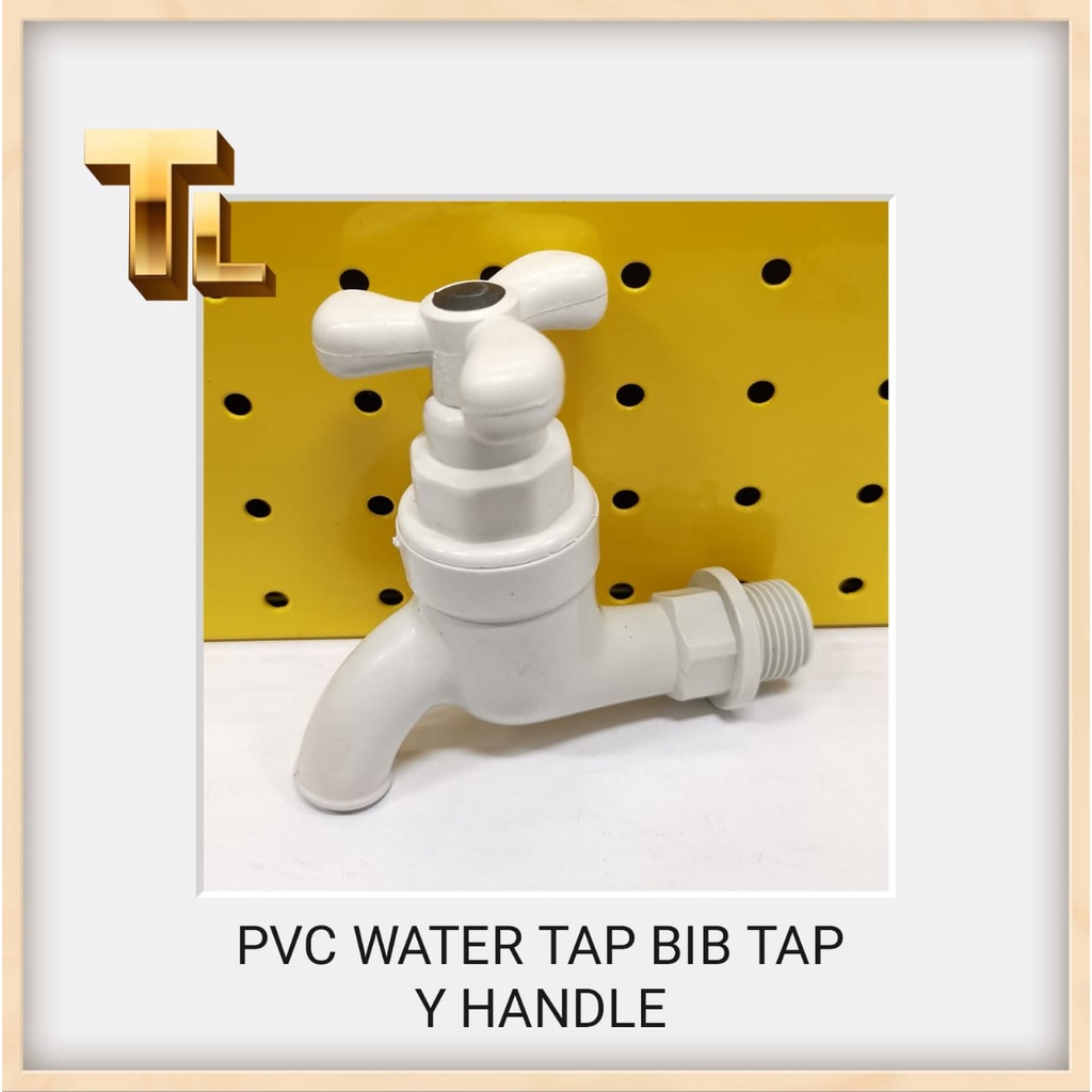 PVC Y HANDLE WATER TAP BIB TAP 1/2