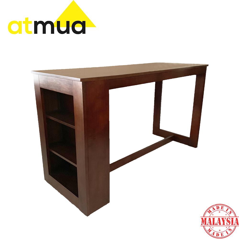 Atmua Furniture Atlas Counter Table (Table Only) [Full Solid Rubber ...