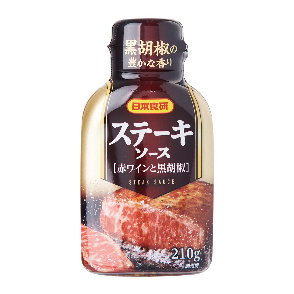 Nihon Shokken Kuro Goma Iri Black Pepper Steak Sauce 210g Made in