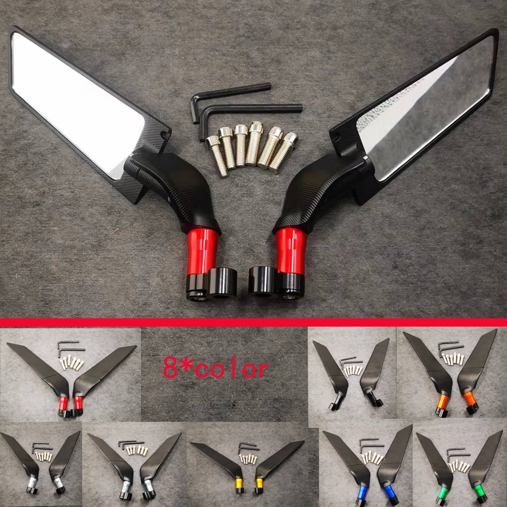 New 8 Colors Motorcycle Rotating Folding Fixed Wind Wing Universal ...