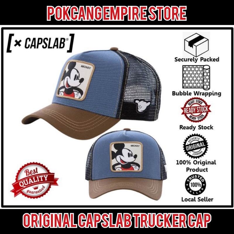 💯 ORIGINAL CAPSLAB MICKEY MOUSE TRUCKER CAP / CAPSLAB CAP / MICKEY