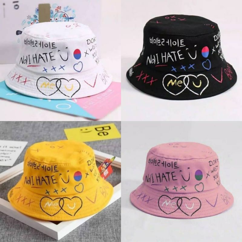 1731 UNISEX KPOP bucket Hat / bucket Hat / (Many Stock) | Shopee Malaysia