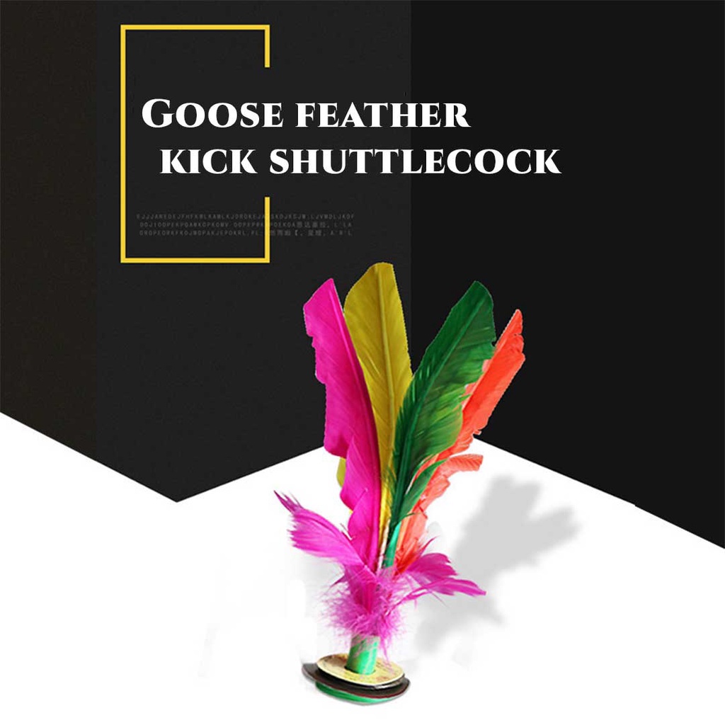 Feather Foot Kicking Shuttlecock Bulu Tangkis Latih Timbang Bola Takraw