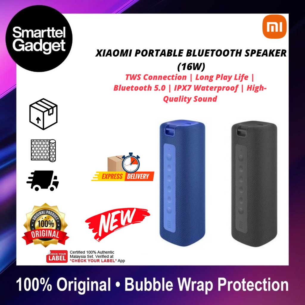 Xiaomi Mi Portable Bluetooth Speaker (16w) Global Version | 1 Year ...